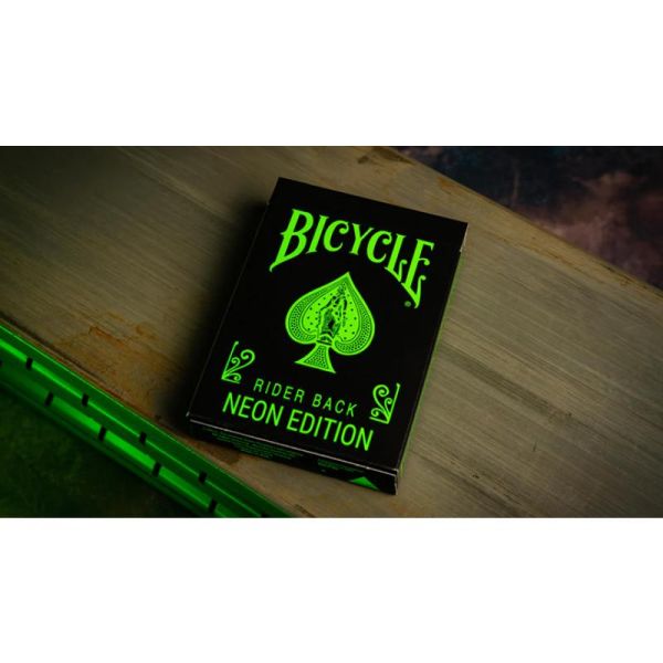 Bicycle Neon Rider Back Green-Glo Deck Playing Cards