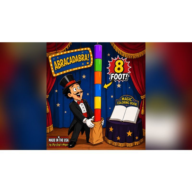 Foto 8 Foot Appearing Multi-Color Pole by Big Guy's Magic - Coloring Book Kicker Finale