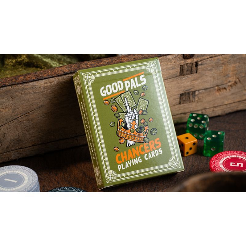 Foto Chancers V3 Green (Marked) Playing Cards by Good Pals