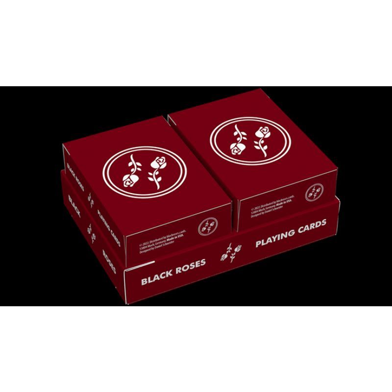 Foto Black Roses Edelrot Mini Playing Cards (Collector s Box)