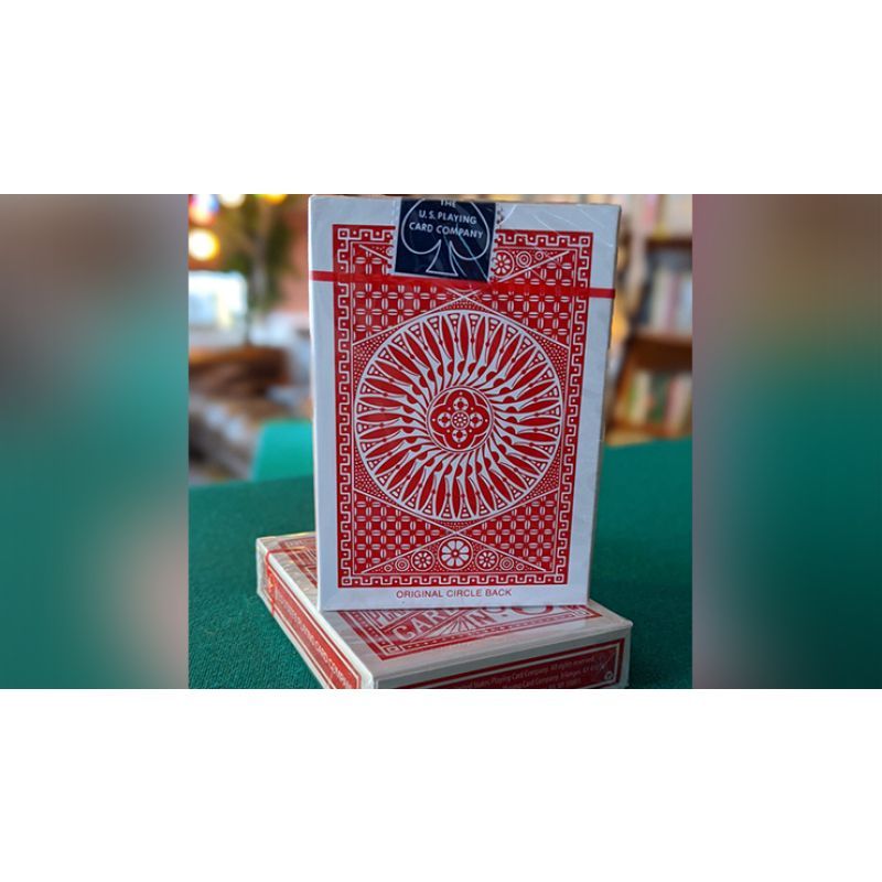 Foto Experts Thin Crushed Printed on Web Press Tally Ho Circle Back (Red) Playing Cards (VT)