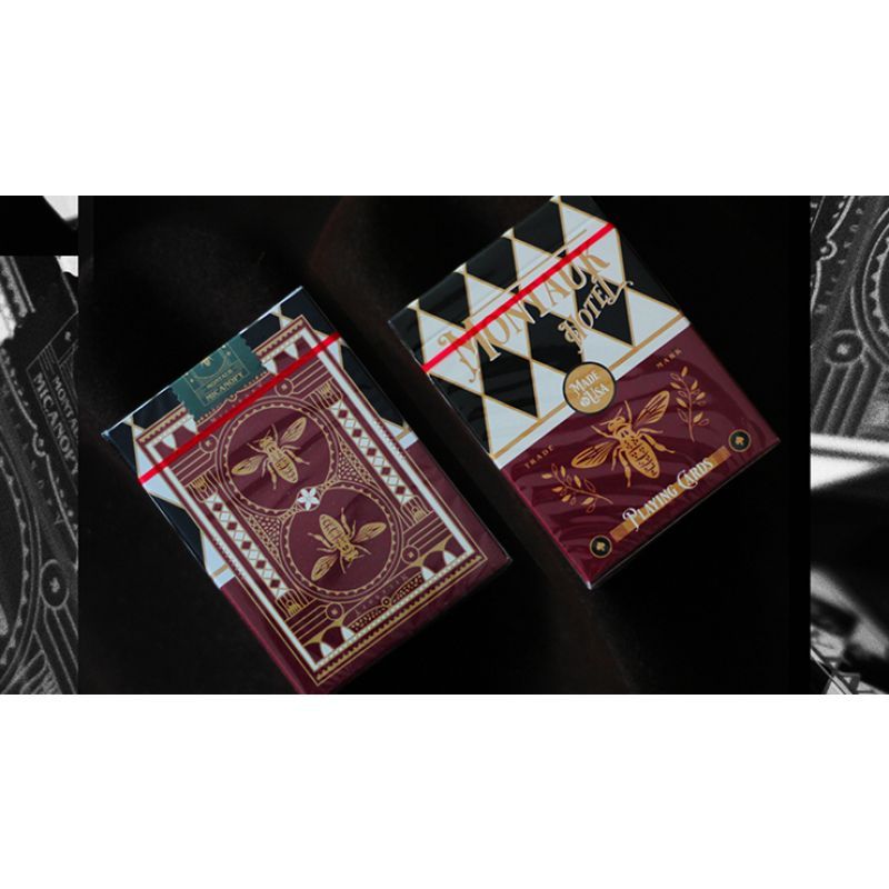 Foto Montauk Hotel Burgundy Playing Cards by Gemini