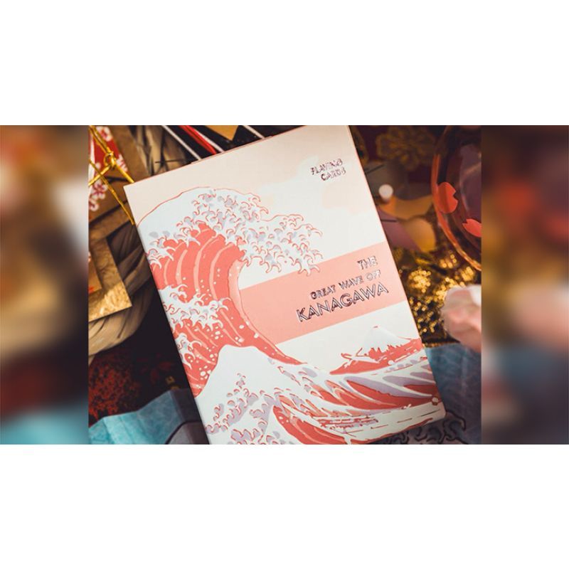 Foto The Great Wave off Kanagawa V3 (Autumn Maple / Peachy Pink) Playing Cards