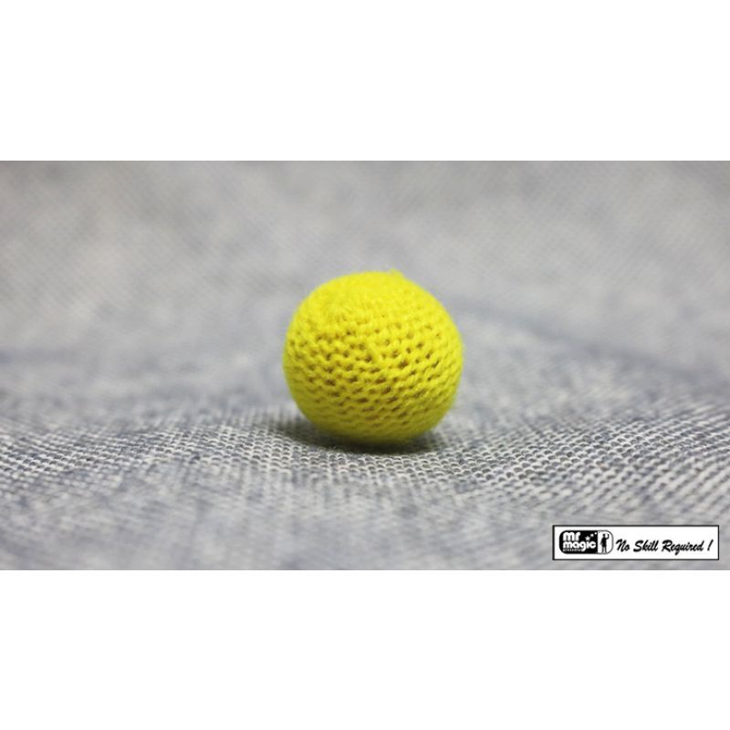 Foto Crochet Ball .75 inch Single (Yellow) by Mr. Magic - Trick
