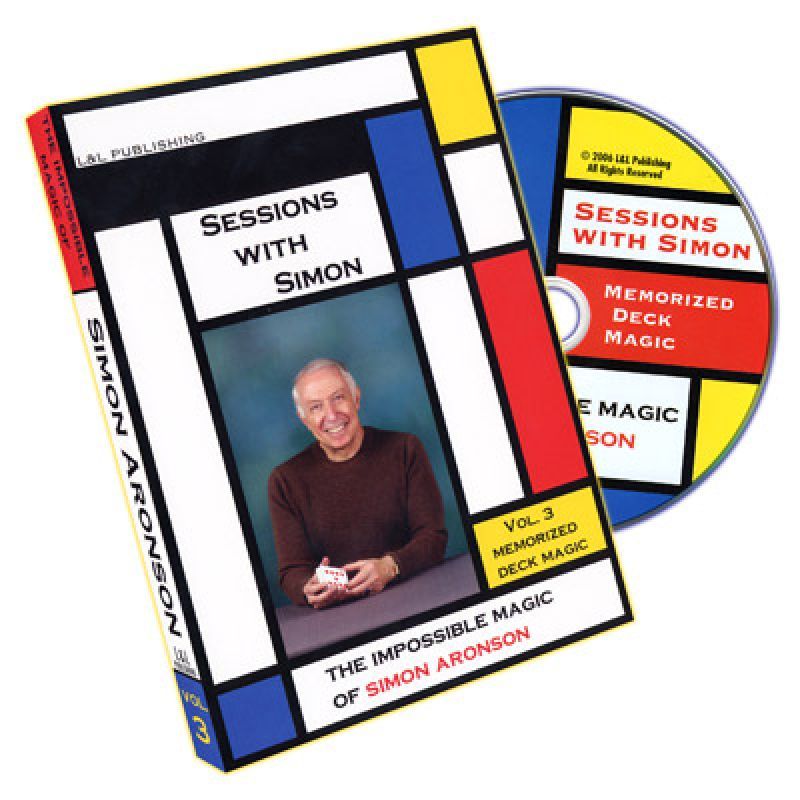 Foto Sessions With Simon: The Impossible Magic Of Simon Aronson Volume 3 (Memorized Deck) - DVD