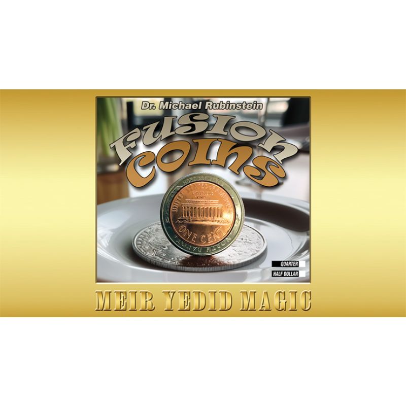 Foto Fusion Coins Quarter (Gimmicks and Online Instructions) by Dr. Michael Rubinstein (VT)