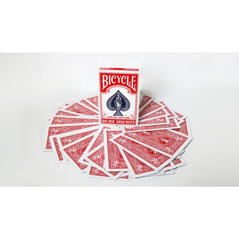Foto Bicycle Jumbo ESP 50 Cards Red (10 of each Square, Wavy Lines, Star, Circle and Cross) by Murphy's Magic