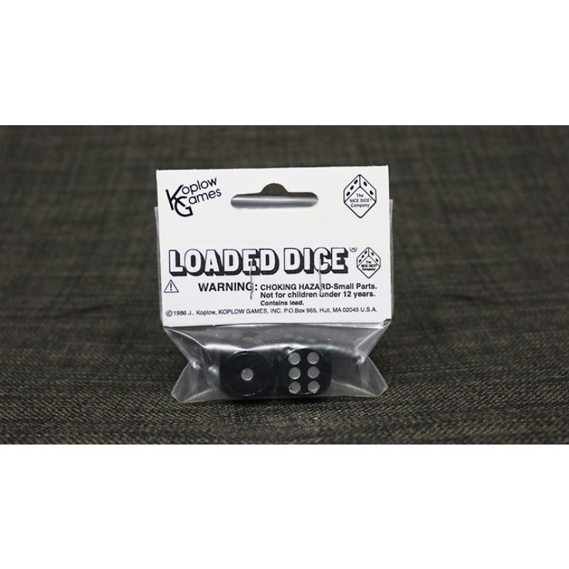 Foto Loaded Dice (Weighted, Wood, Black) - Tricks (VT)