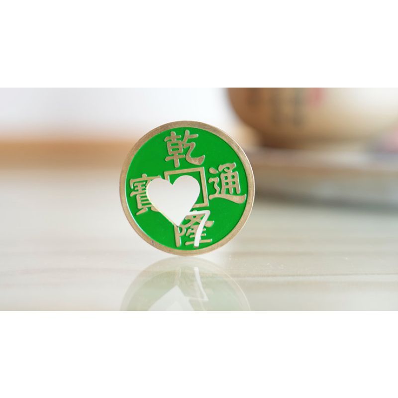Foto Chinese Coin with Prediction (Green 7H) - Trick (VT)