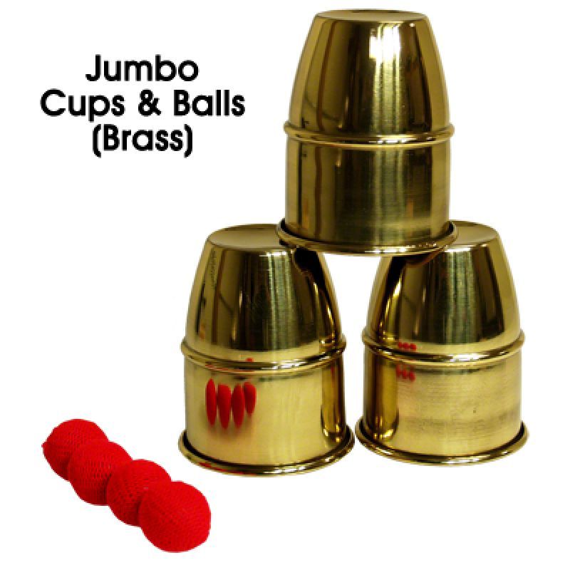 Foto Jumbo Cups & Balls (Brass) by Premium Magic - Trick