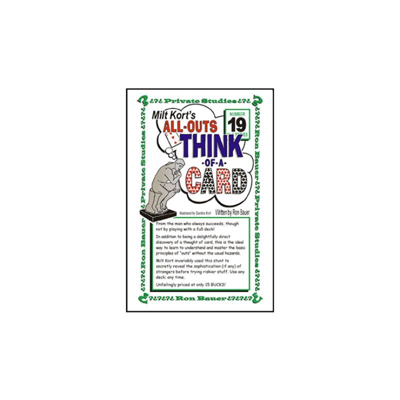 Foto Ron Bauer Series: #19 - Milt Kort's All Outs Think of a Card