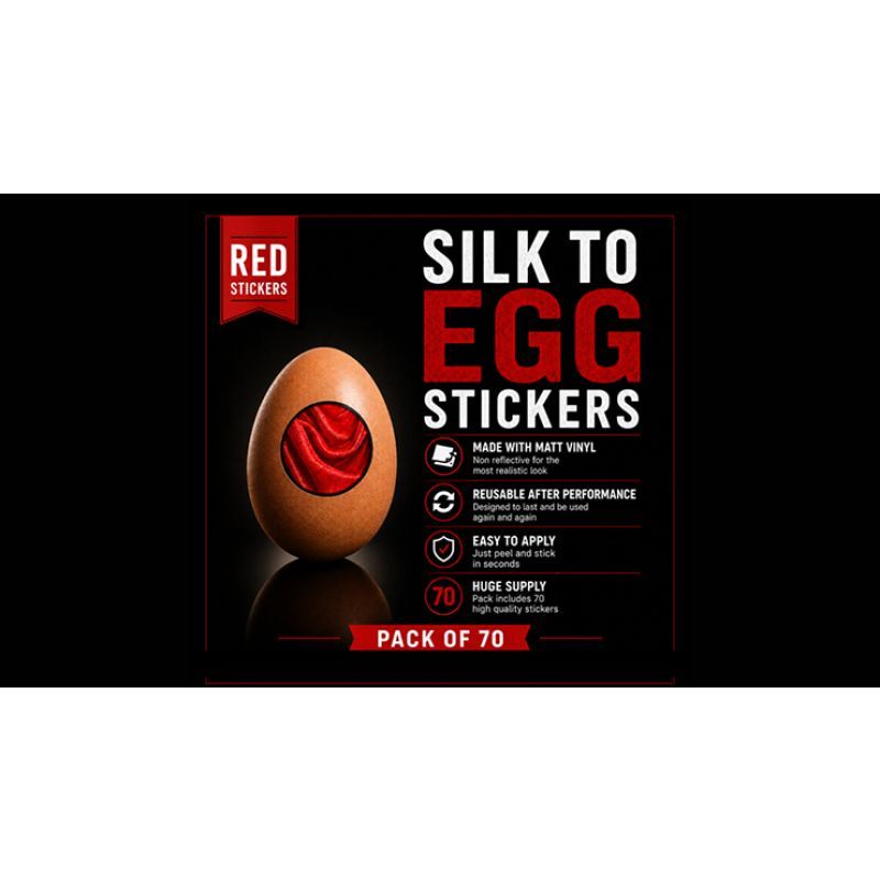 Foto Silk to Egg Stickers (RED) Pack of 70