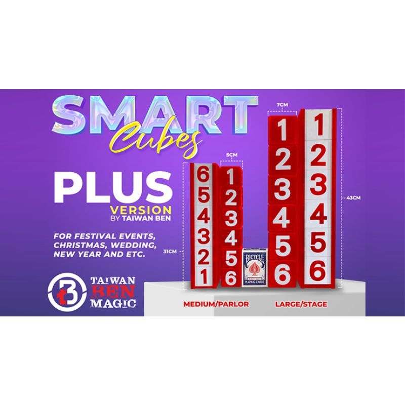 Foto Smart Cubes PLUS RED (Medium / Parlor) by Taiwan Ben - Trick