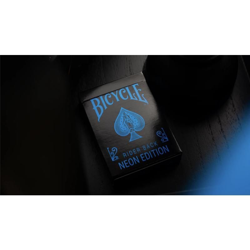 Foto Bicycle Cool Blue Neon Rider Back Playing Cards