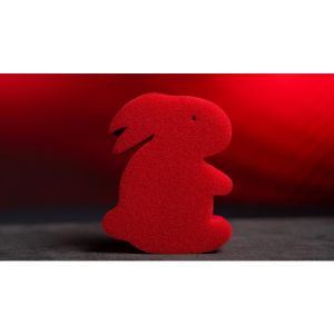 Magic Sponge Bunny Rabbit Set (Red) by Murphy\'s Magic