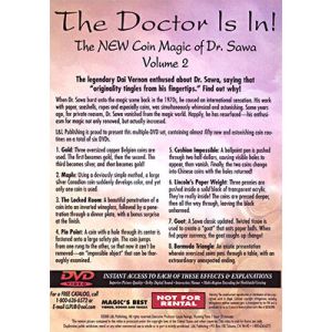 The Doctor Is In - The New Coin Magic of Dr. Sawa Vol 2 - DVD (VT)