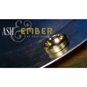 Ash and Ember Gold Beveled Size 11 (2 Rings) by Zach Heath  - Trick (VT)