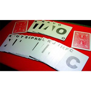 Alphabet Playing Cards Bicycle With Indexes by PrintByMagic - Trick