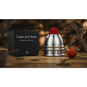 Aluminum Alloy Cups and Balls Matching Chop Cup by TCC Magic