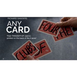 Any Card (Gimmick and Online Instructions) by Richard Sanders - Trick