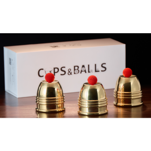 Cups and Balls Set SMALL (Brass) by Bluether Magic and Raphael