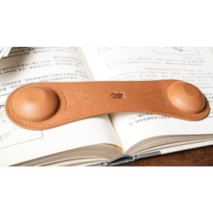 Leather Book Weight (Brown) by TCC Presents