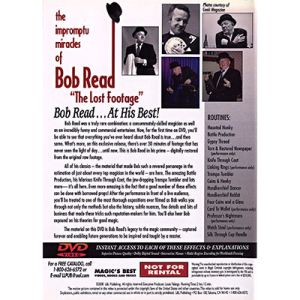 The Impromptu Miracles of Bob Read The Lost Footage by L&L Publishing - DVD
