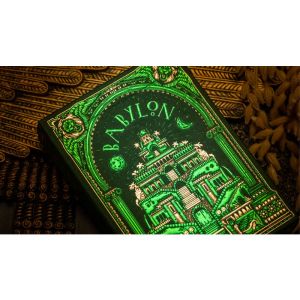 Babylon (Forest Green) Playing Cards by Riffle Shuffle (VT)