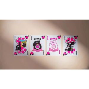 Bicycle Cat (Pink) Playing Cards by US Playing Card Co.