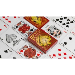 Bicycle Dragon Red Playing Cards by US Playing Card Co