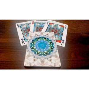Bicycle Kaleidoscope Blue Playing Cards