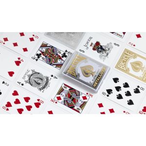 Bicycle Metalluxe Silver Playing Cards by US Playing Card Co. (VT)