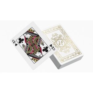 Black Roses White Gold Foil Playing Cards