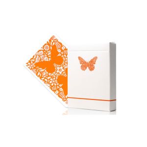 Butterfly Worker Marked Playing Cards (Orange) by Ondrej Psenicka (VT)