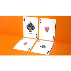 Butterfly Worker Marked Playing Cards (Orange) by Ondrej Psenicka (VT)