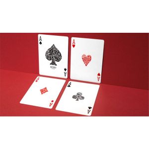 Butterfly Worker Marked Playing Cards (Red) by Ondrej Psenicka