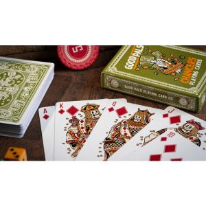 Chancers V3 Green (Marked) Playing Cards by Good Pals
