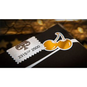 Limited Edition Cherry Casino (Monte Carlo Black and Gold) Numbered Seals Playing Cards by Pure Imagination Projects