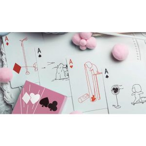 Diary of Kitten and Puppy - Puppy Pink Edition Playing Cards