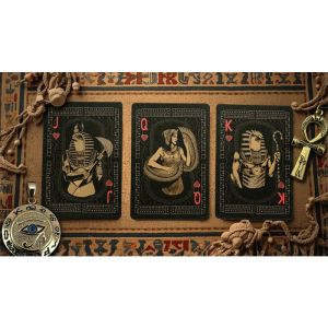 Egypt Mythology Black Edition (Pharaoh, Dark Gray) Playing Cards (VT)