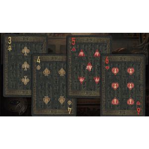 Egypt Mythology Black Edition (Pharaoh, Dark Gray) Playing Cards (VT)