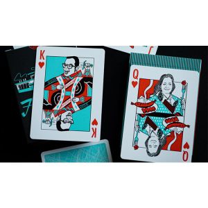 FRANKLIN BBQ RETRO BLACK PLAYING CARDS
