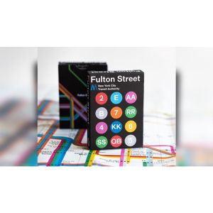 BLACK EDITION FULTON STREET MTA PLAYING CARDS (1972 VIGNELLI MAP EDITION)