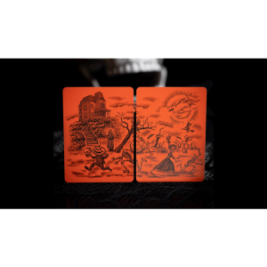 OCTOBER V2 PUMPKIN ORANGE PLAYING CARDS