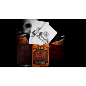 OCTOBER V2 PUMPKIN ORANGE PLAYING CARDS