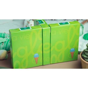 Glace Playing Cards (Green) by Bacon Playing Card Company (VT)