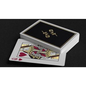 Gold Foil Black Roses Casino Playing Cards (VT)