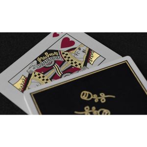 Gold Foil Black Roses Casino Playing Cards (VT)