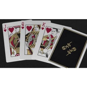 Gold Foil Black Roses Casino Playing Cards (VT)