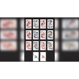 GUAN DAM -Warriors of the Three Kingdoms (Black) Playing Cards by YOKAGAME